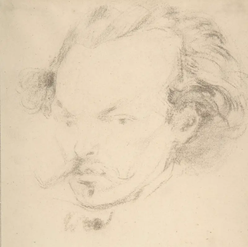 Charles Bargue Self Portrait Drawing